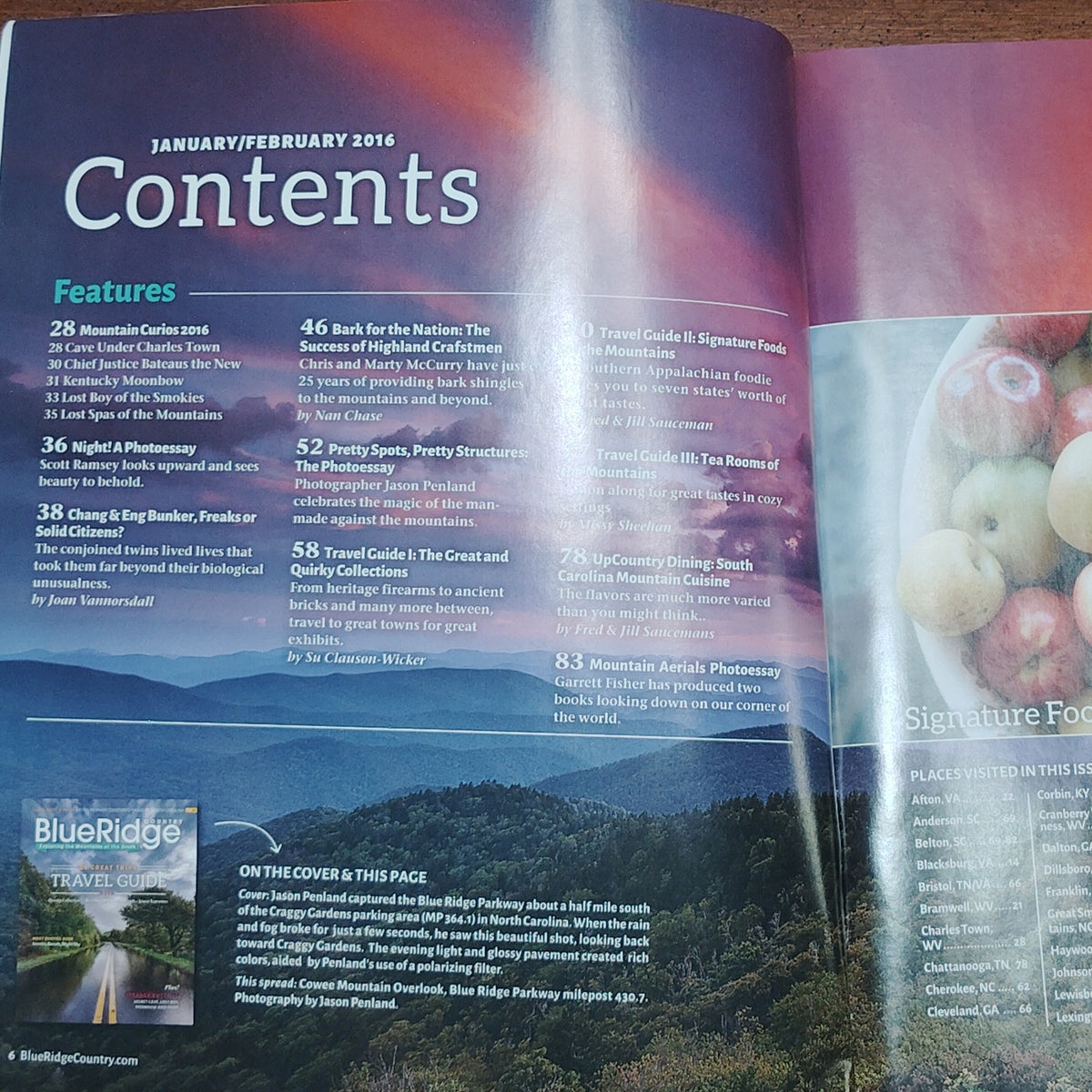 Blue Ridge Country Magazine - Jan/Feb 2016 Travel Guide - Grandfather Mountain Ad
