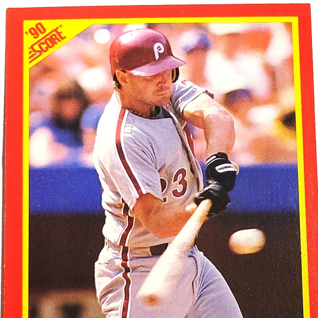 1990 Score Randy Ready #376 Philadelphia Phillies Infielder MLB Baseball EX