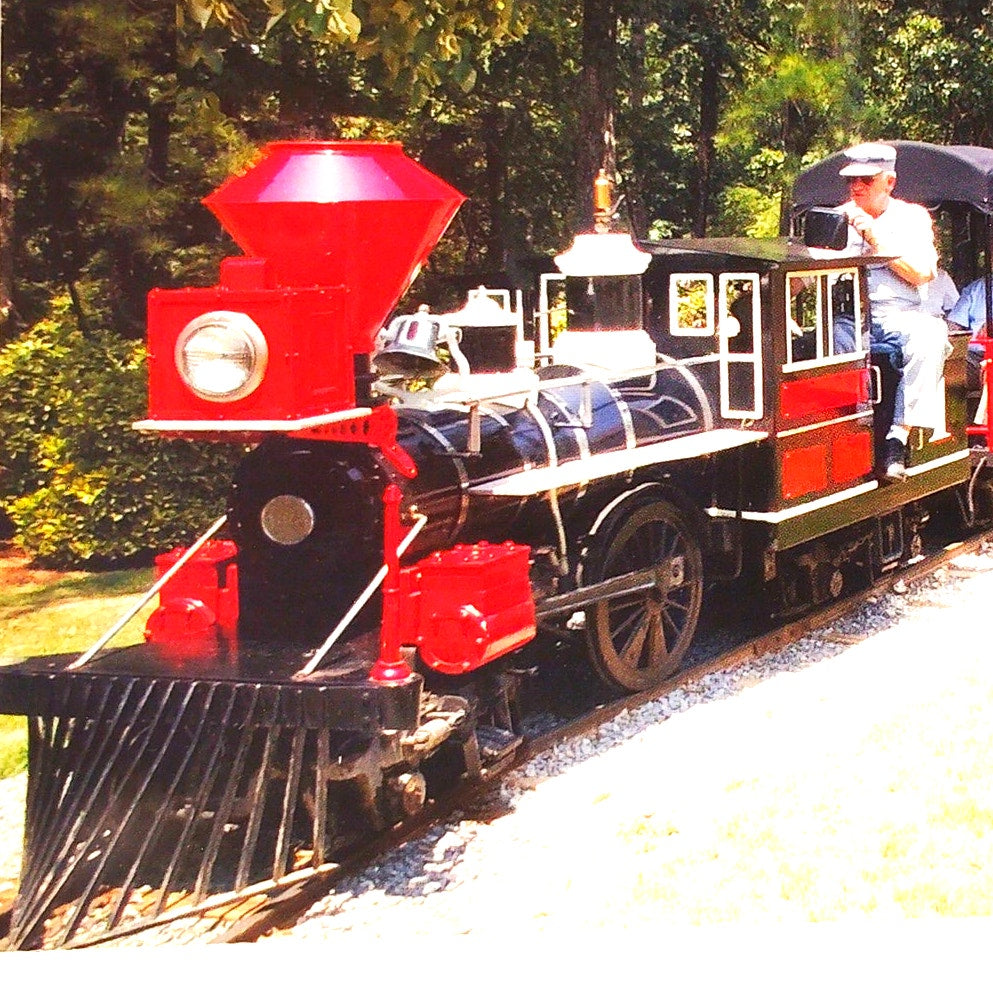 VTG Noccalula Falls Park Train Postcard Gadsden AL Miniature Railway NOS