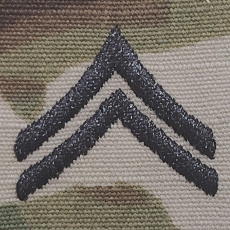 U.S. Army Corporal (CPL), E‑4 Patch OCP Scorpion W2, 2"×2" Sew‑On Device
