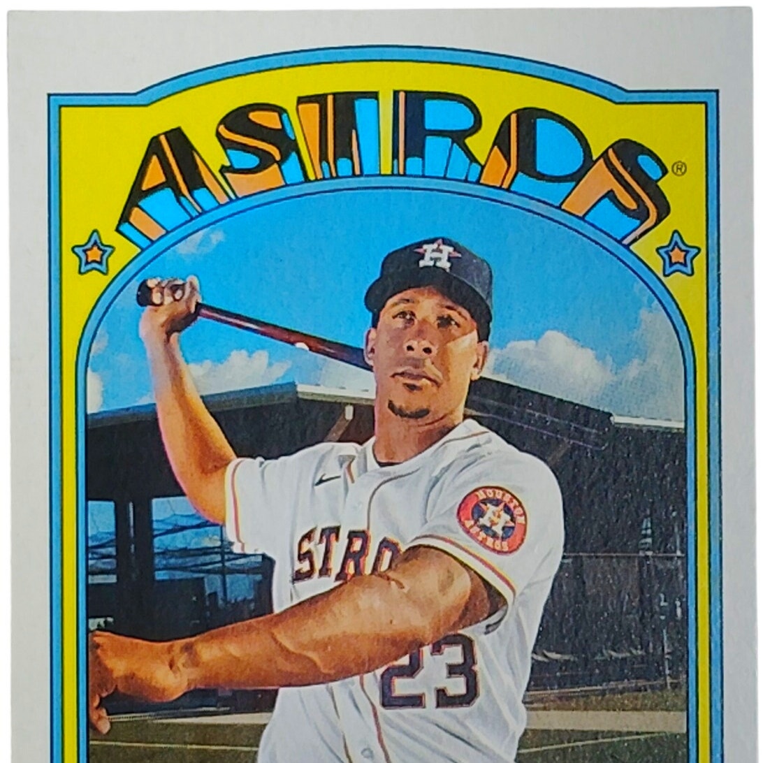 2021 Topps Heritage Michael Brantley 54 Houston Astros Outfield VG/EX