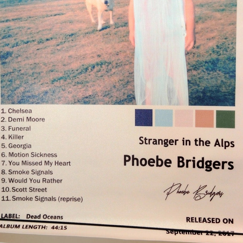 Phoebe Bridgers Poster – Stranger in the Alps Album Cover Canvas Print 12x18" Unframed Vintage Music