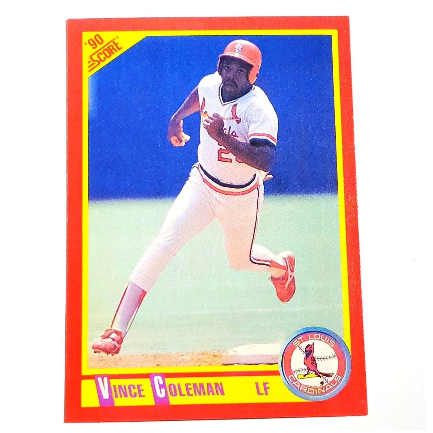 1990 Score Vince Coleman #260 St. Louis Cardinals Left Fielder All Star EX