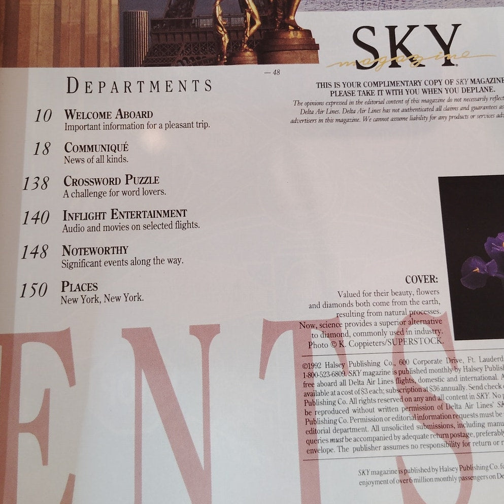 Delta Sky Magazine May 1992 - In-Flight Travel Culture, John H. Bryan Jr.