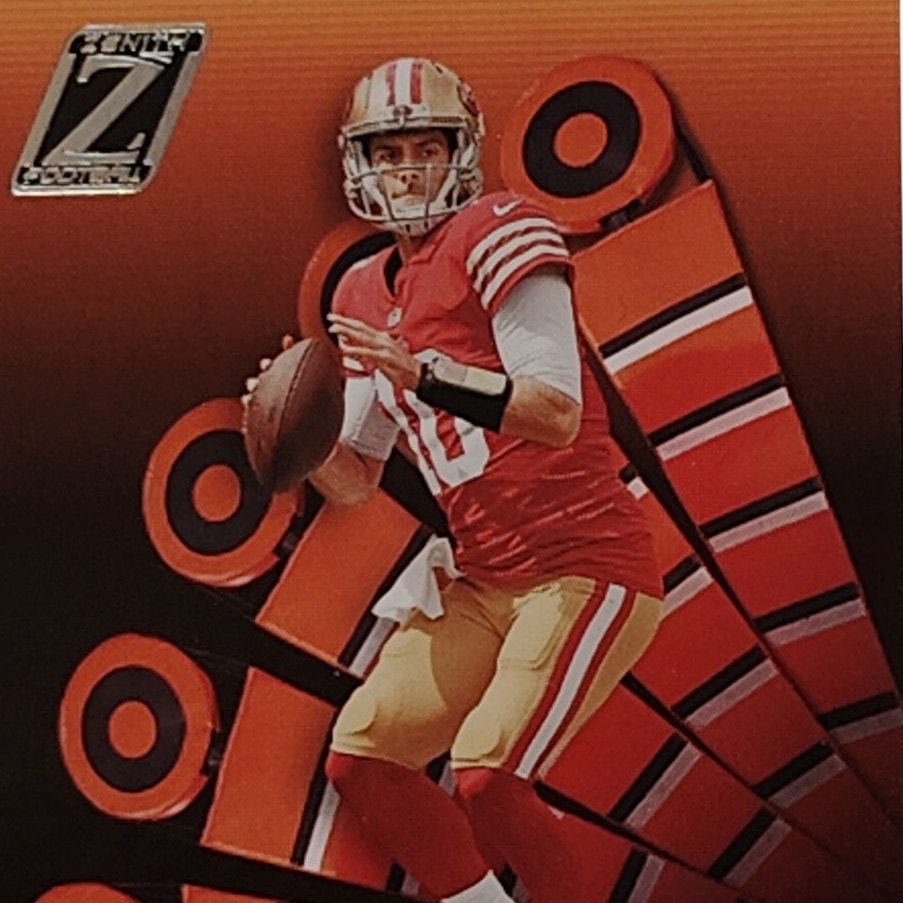 Jimmy Garoppolo, San Francisco 49ers, NFL 2022 Panini-Zenith Card 96, EX/NM
