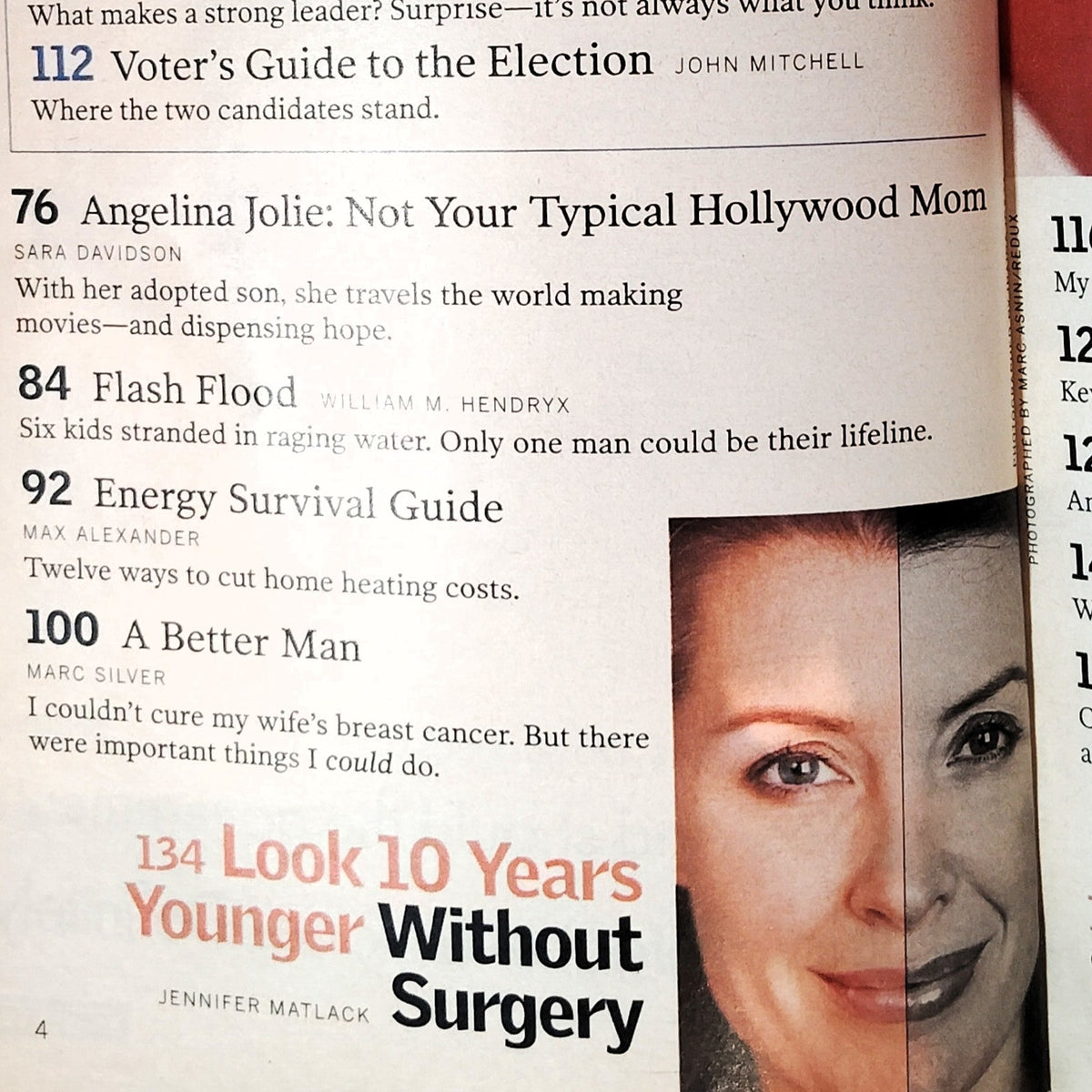 Reader's Digest November 2004 Angelina Jolie Cover Back Issue Magazine
