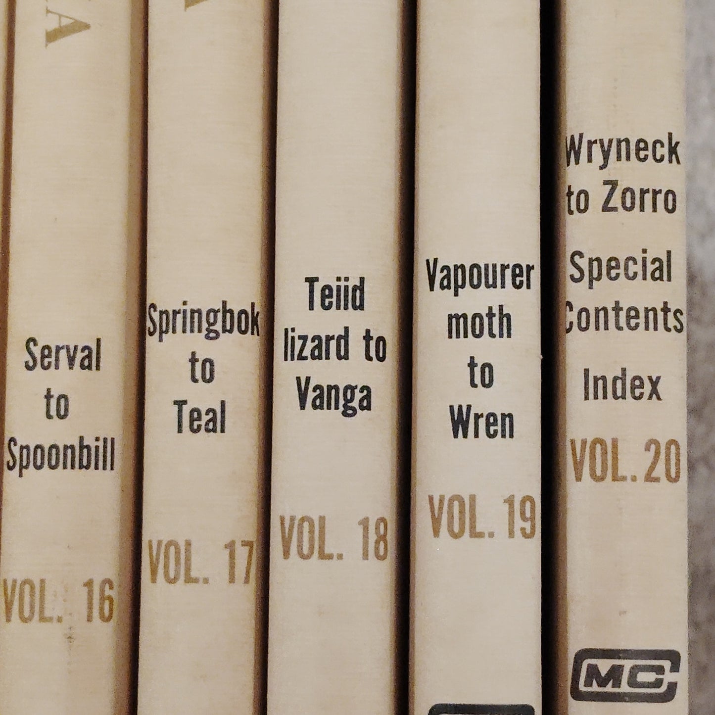 1970 International Wildlife Encyclopedia 20‑Volume Set Burton Vintage Estate