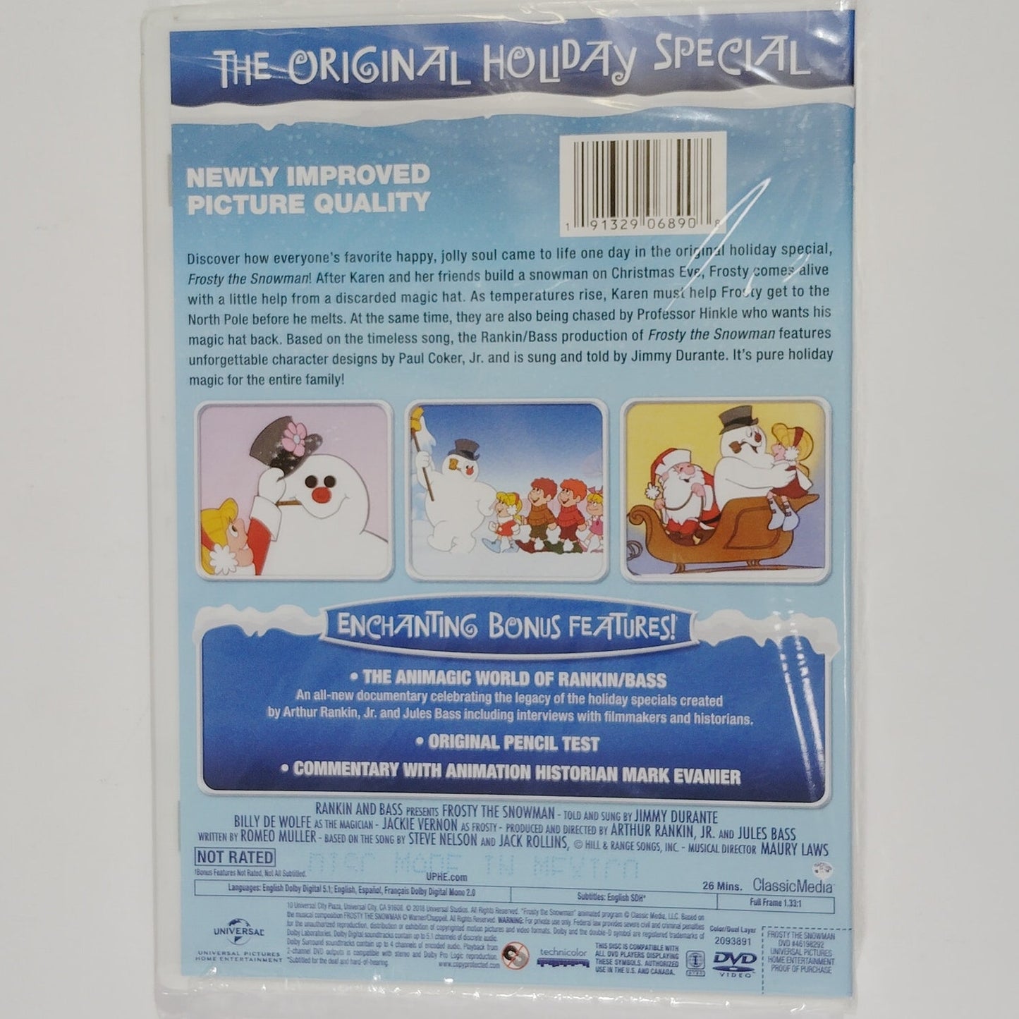 Frosty the Snowman (DVD, Deluxe Edition, 2018) Classic Rankin/Bass Holiday