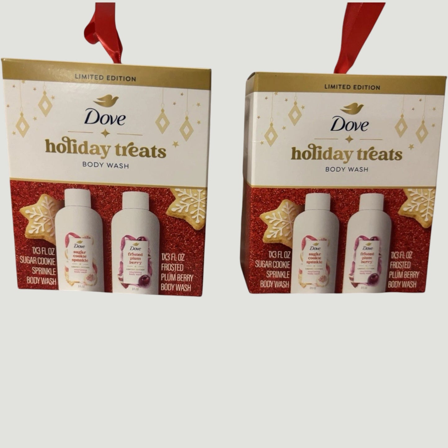 Dove Beauty Limited Edition Holiday Treat Mini Body Wash Gift Pack – Two 2‑Packs