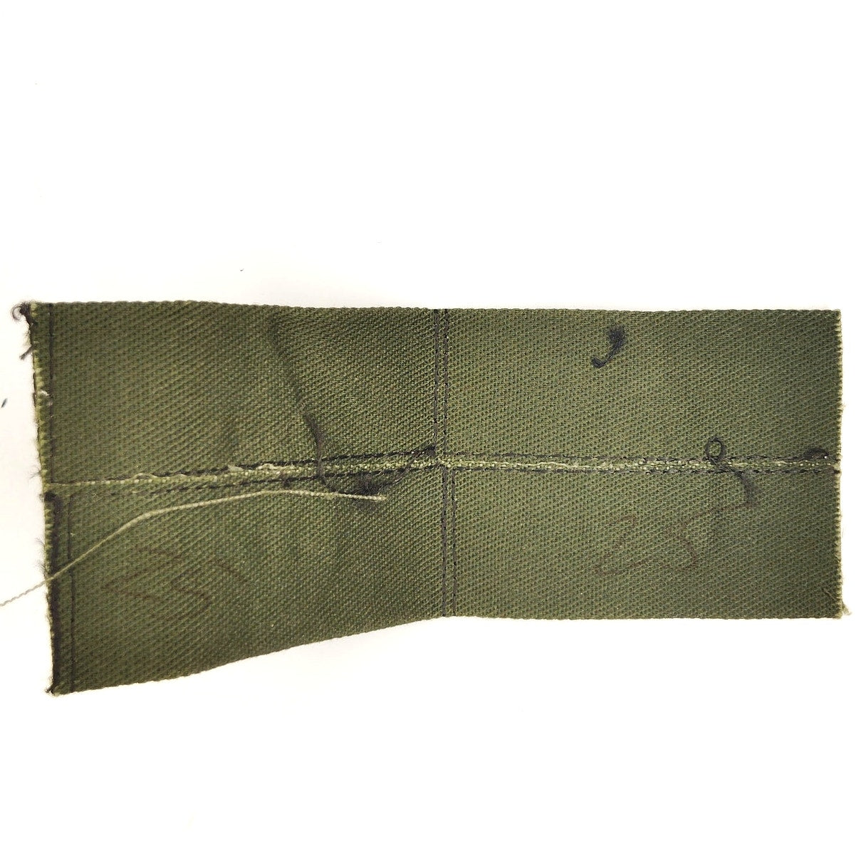 US Navy E‑8 Senior Chief Subdued Parka Rank Devices – Folded Twill ODG Pair