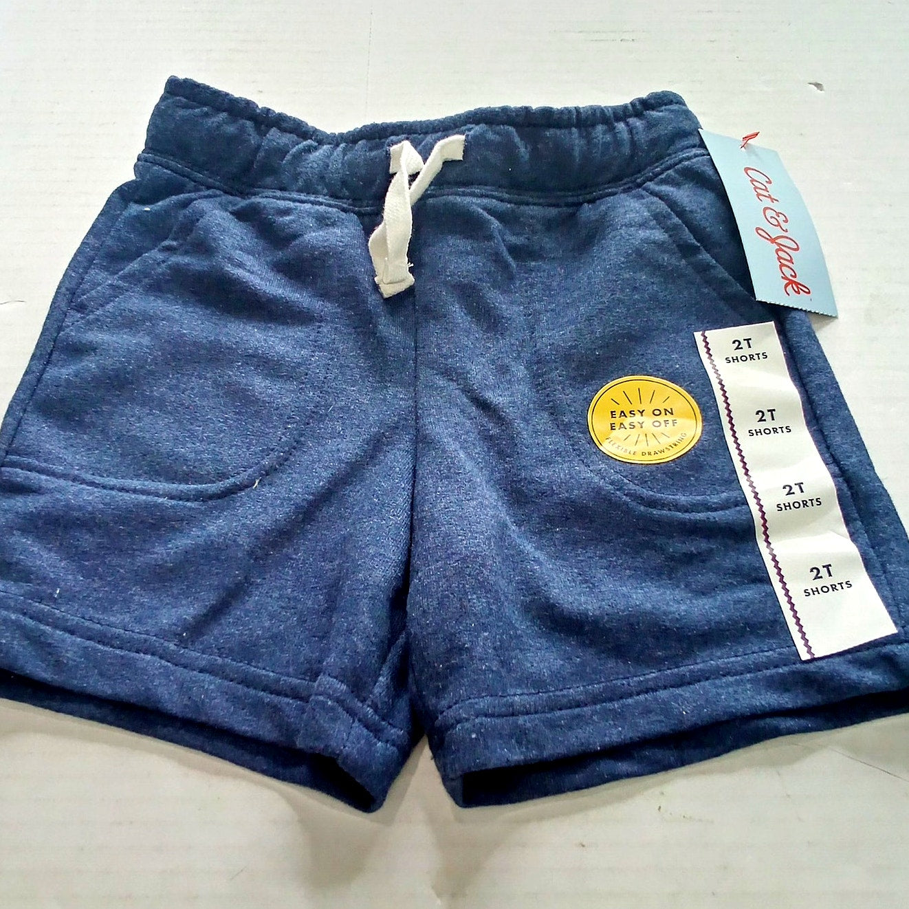 Toddler Boys’ Pull‑On Above‑Knee Shorts – Cat & Jack Navy Blue 2T