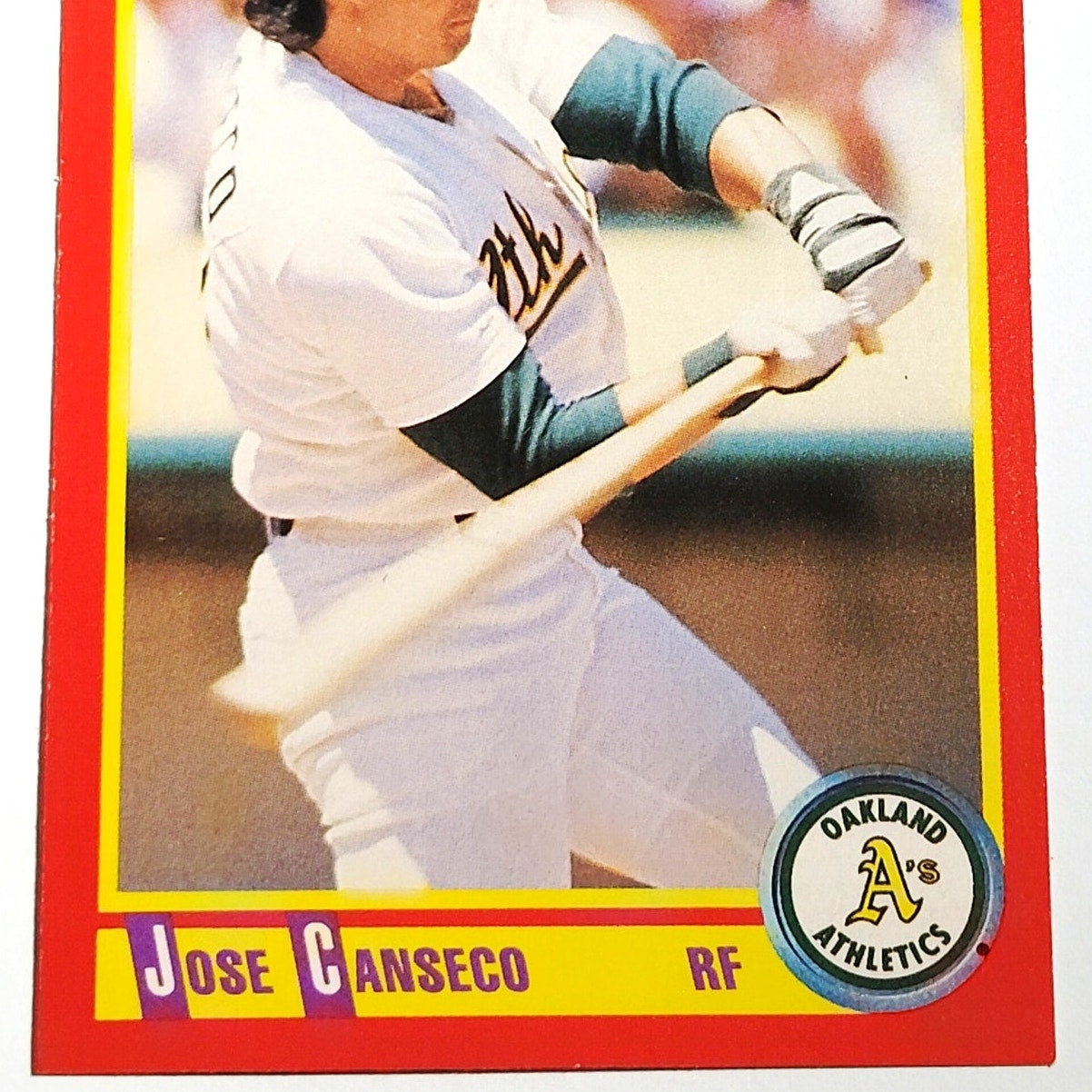1990 Score Jose Canseco #375 Oakland Athletics Outfielder MLB Baseball EX