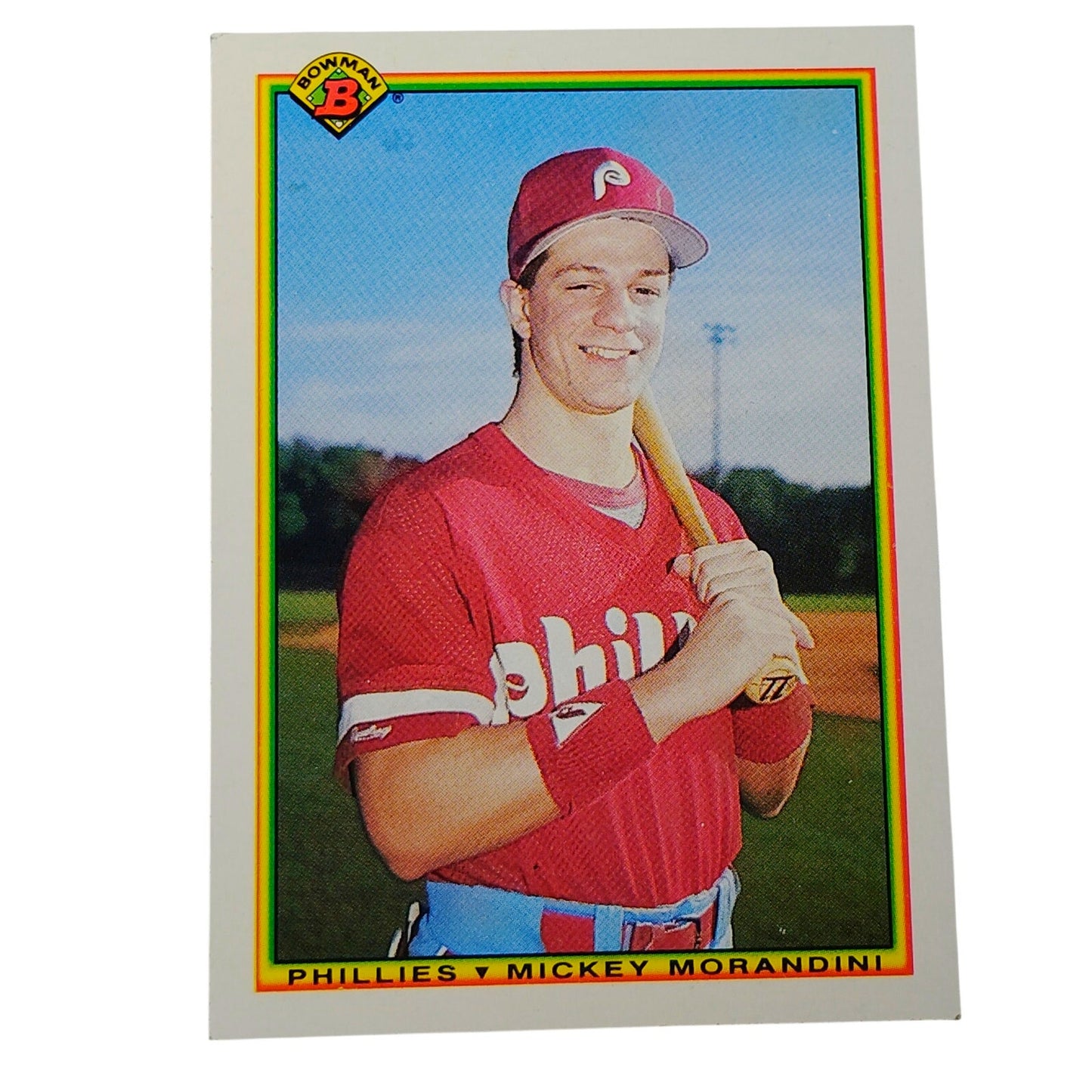 1990 Bowman Mickey Morandini RC #153 Philadelphia Phillies 2B MLB Rookie Card