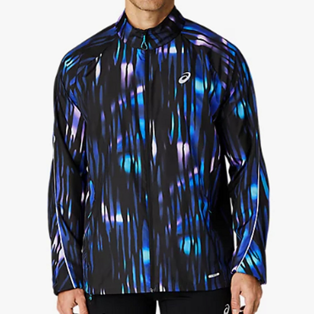 ASICS Road Lite‑Show Packable Jacket Men’s Medium Reflective Running Blue
