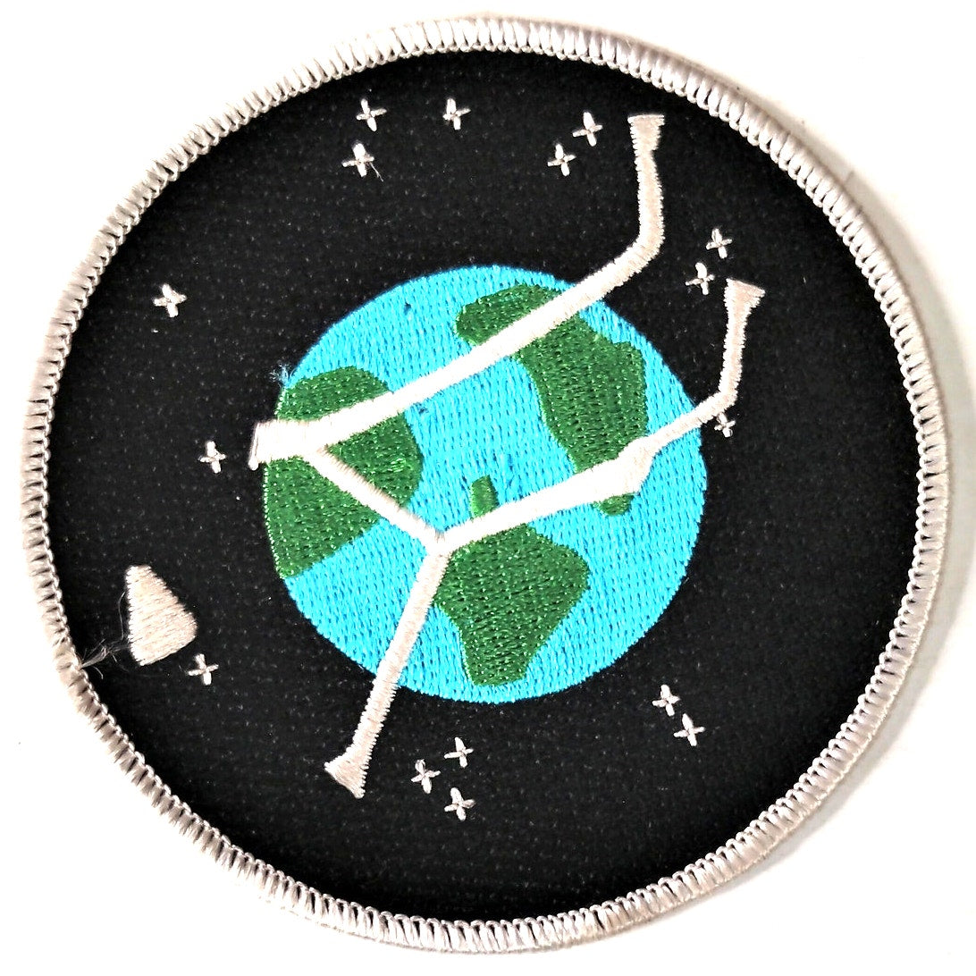 Stargate Atlantis Project Logo Planet Patch 3‑1/2" Diameter Sew‑On