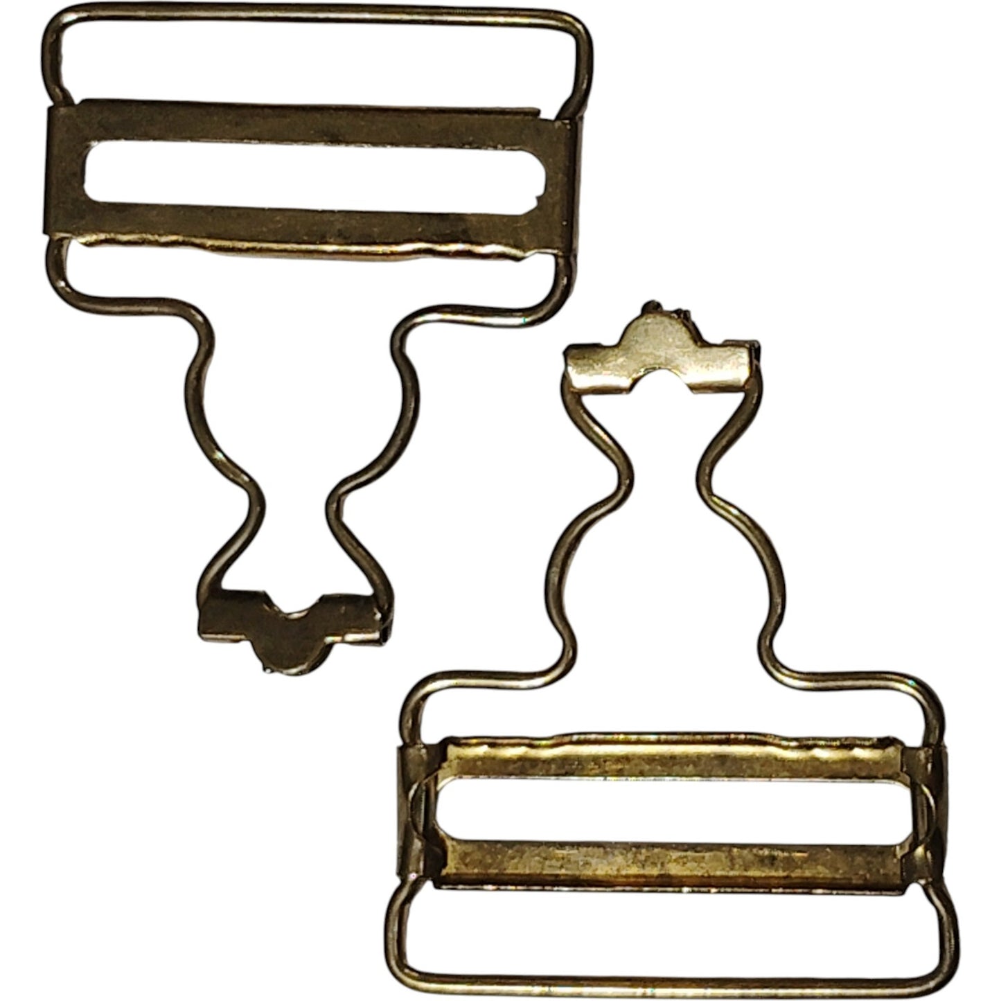 3-PK – Dungaree Buckles w/ Fixed Slide, 1-7/8"W × 2-1/2"H – Fits 1-1/2" Webbing