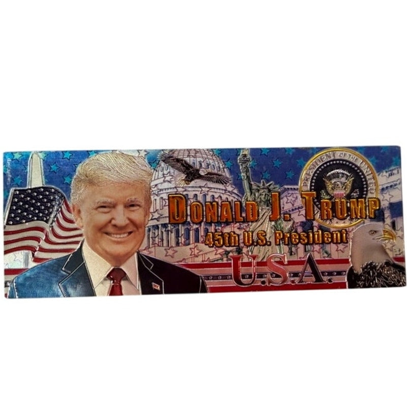 Donald J. Trump 45th U.S. President Acrylic Magnet 5" × 1‑3/4"