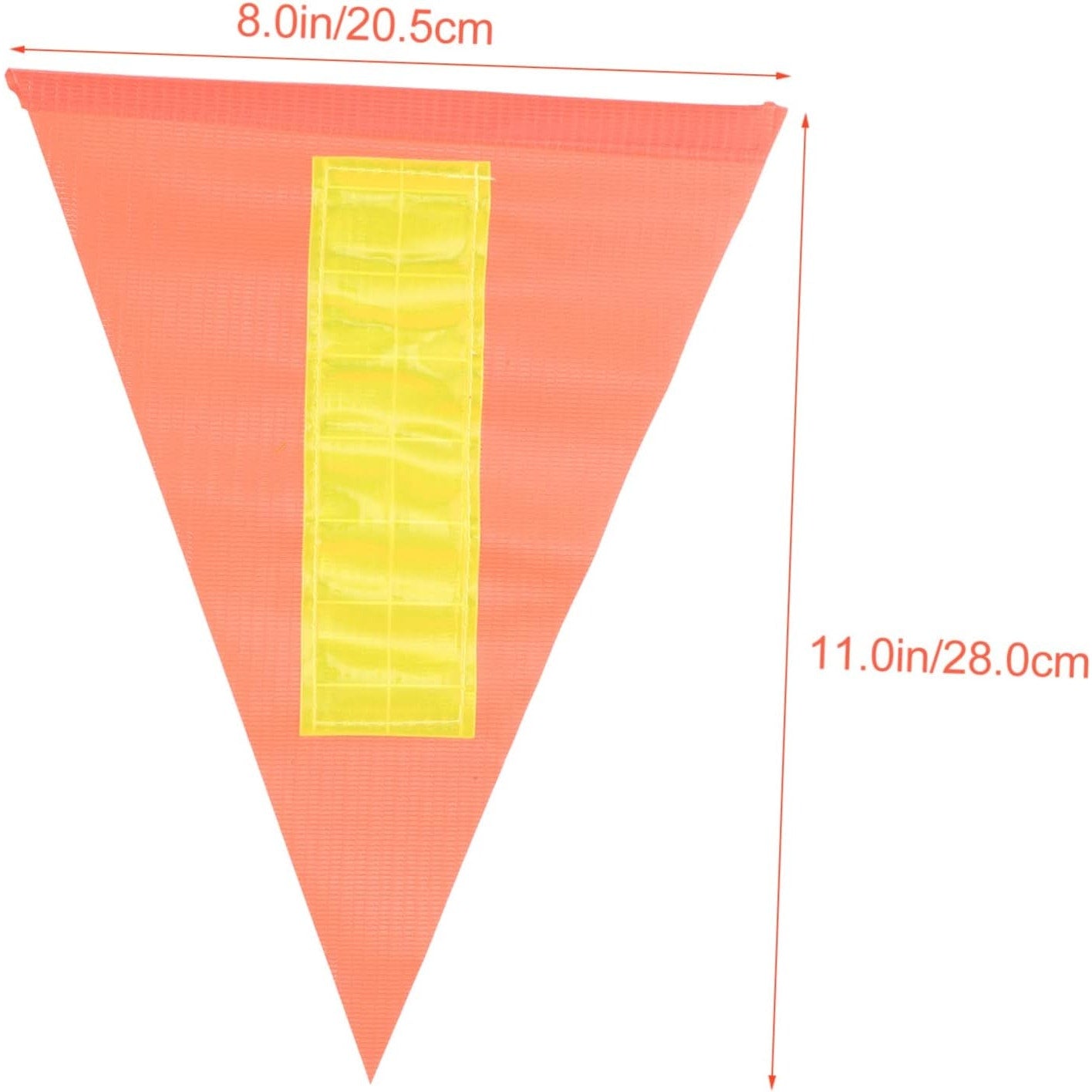 5‑Pack Reflective Safety Flags – High‑Visibility Orange Bike Trailer Warning Flags