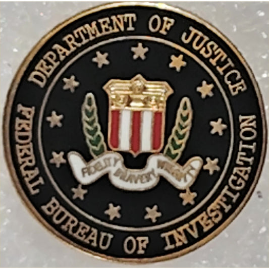 DOJ, Federal Bureau of Investigation Seal Novelty Hat/Lapel/Brooch Metal Pin