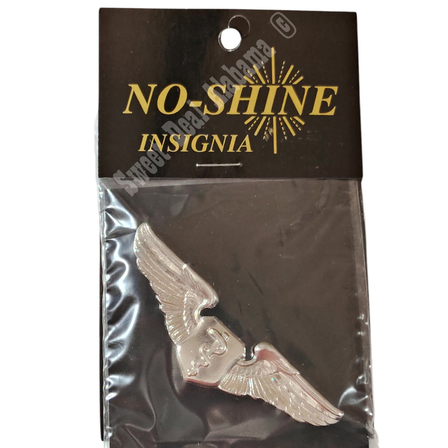 U.S. Air Force Flight Surgeon Wings Pin, Mirror Finish, 3'W x 7/8"H, NIP