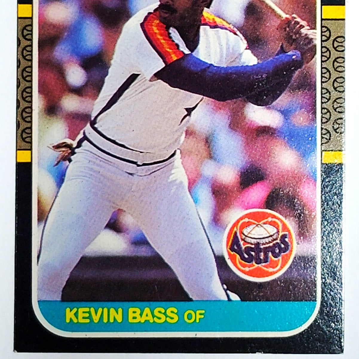 1987 Leaf Kevin Bass Card #211 Houston Astros OF VG/EX
