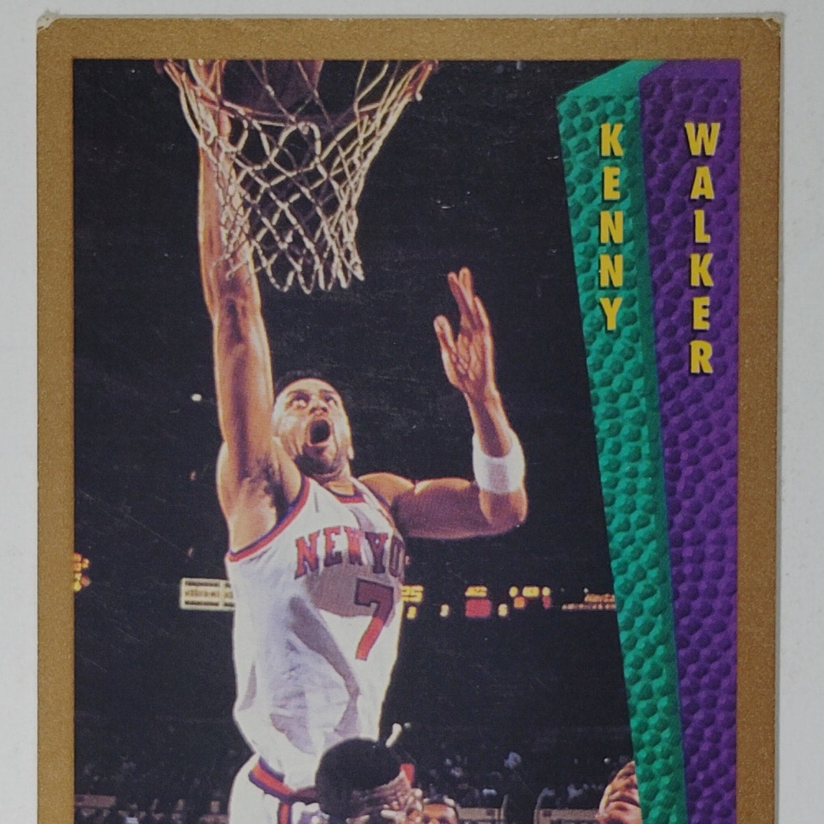 1992‑93 Fleer Kenny Walker Slam Dunk – New York Knicks – Ungraded VG/EX