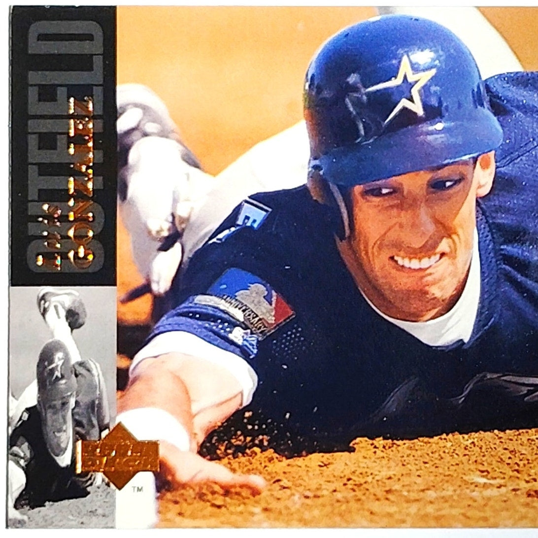 1994 Upper Deck Luis Gonzalez #396 Houston Astros Outfielder Action Shot VG/EX