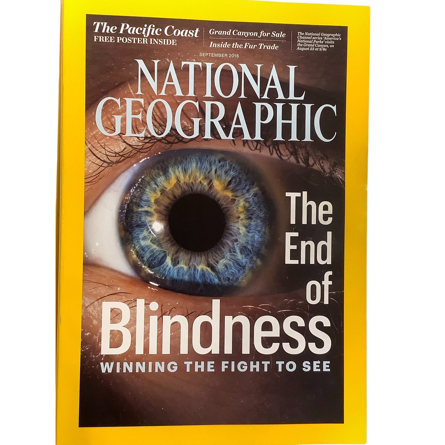 National Geographic SEP 2016, Grand Canyon, Fur Trade, Blindness Heat Wave &More