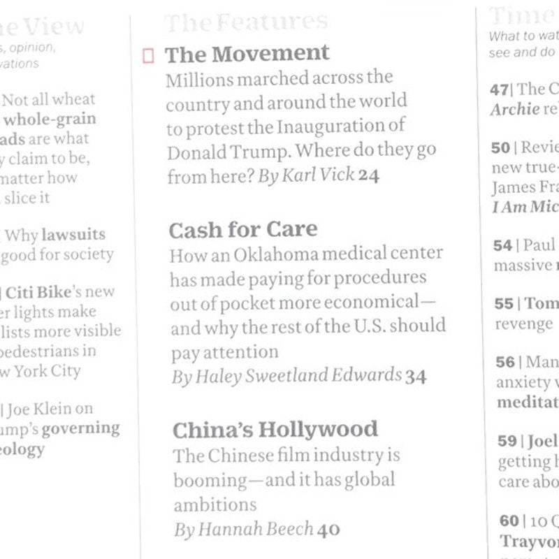 Time Mag Feb 6 2017 Pussyhat Resistance Rises Women's March, Mary Tyler Moore