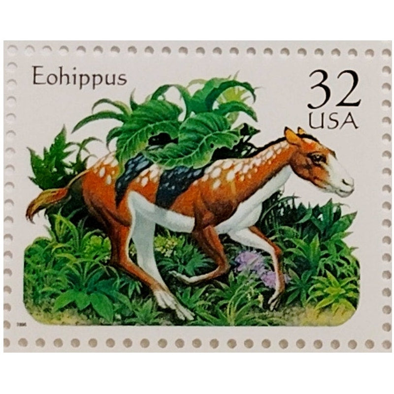 Block of 4 – 1996 USA 32¢ Prehistoric Animals MNH Scott 3080a Commemorative Set