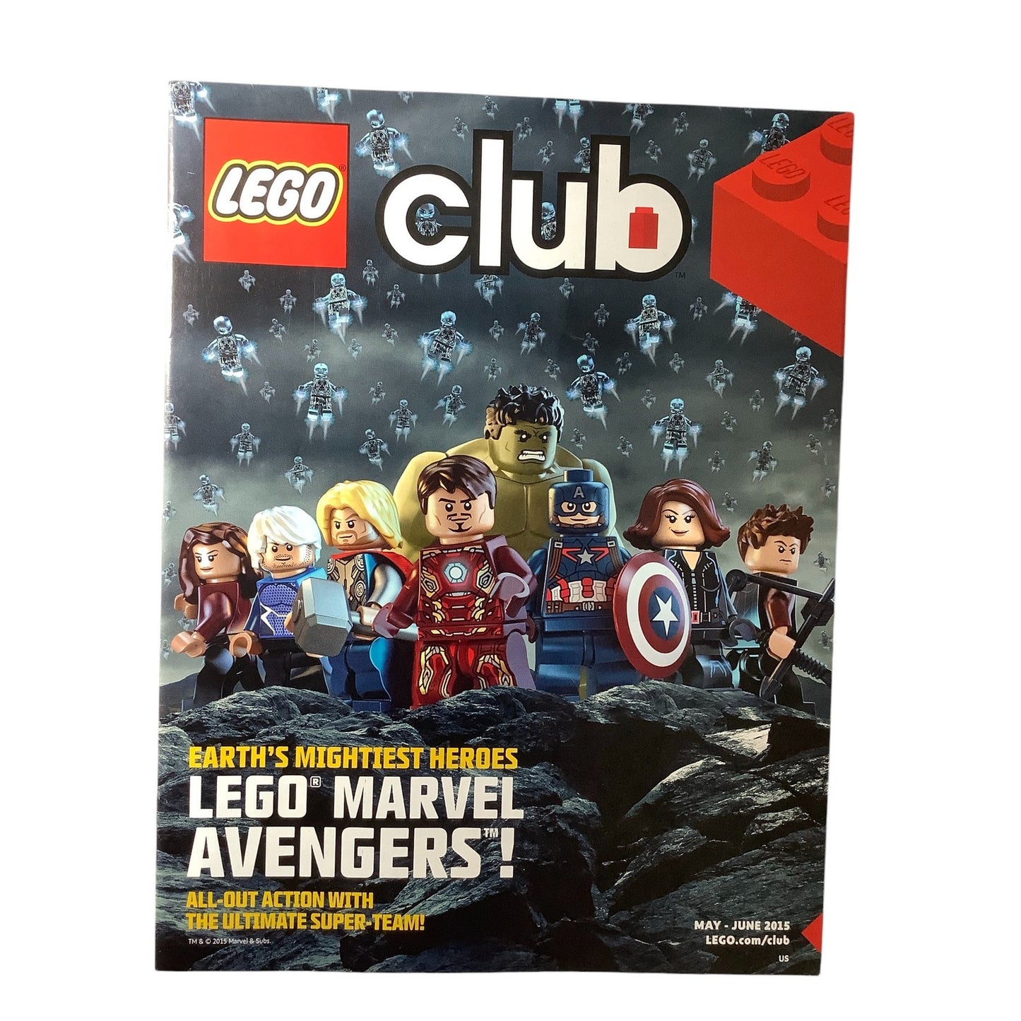 5 x Back Issues Lego Club Magazines, 5  issues from 2013-2015 Pictured