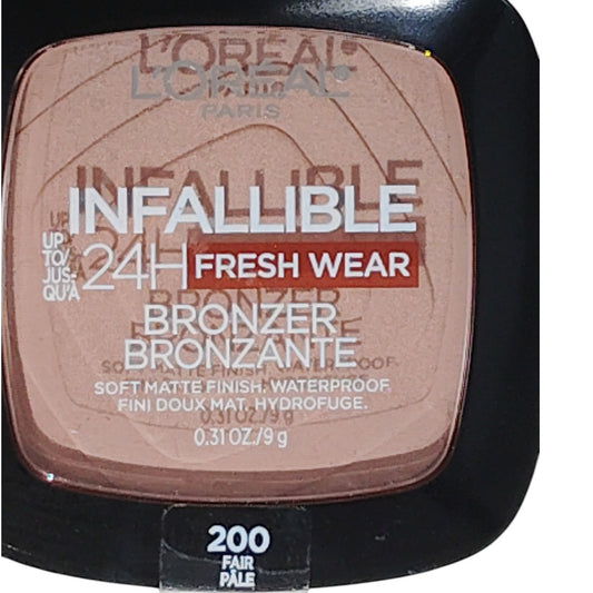 L'Oréal Paris Infallible Soft Matte Bronzer – Fair Pale, Waterproof 24HR Wear