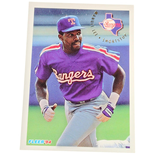 Manuel Lee, Texas Rangers, #310, 1994 Fleer Baseball Collector's Card