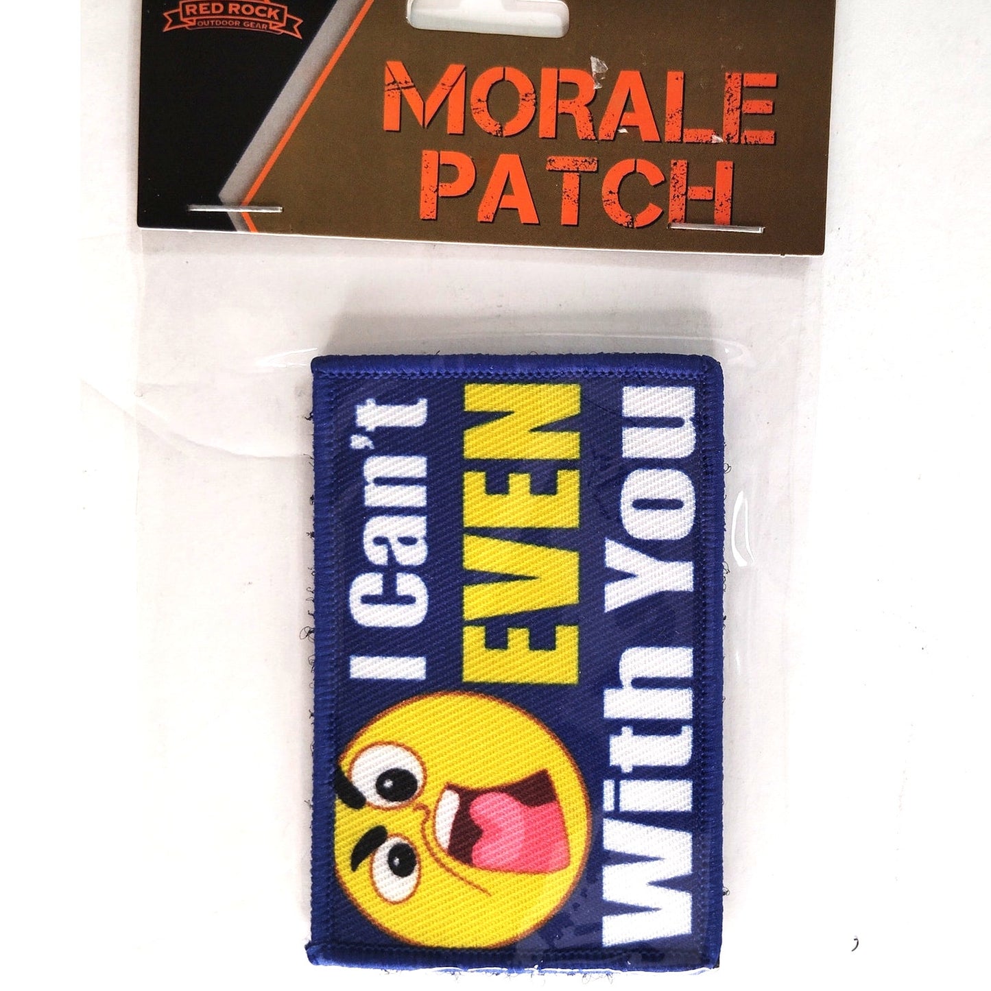 I Can’t Even With You Morale Patch Novelty Red Rock Outdoor Gear 3 × 2 Hook Back