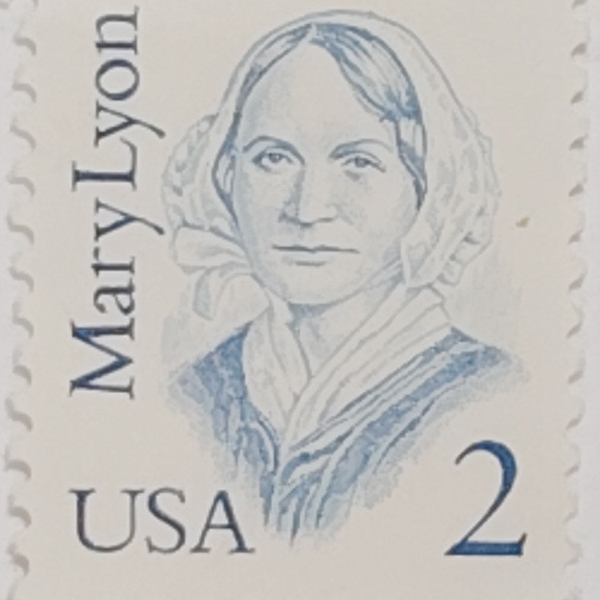 1986 Mary Lyon – 2¢ MNH – Great Americans Series – Gummed Vintage Single