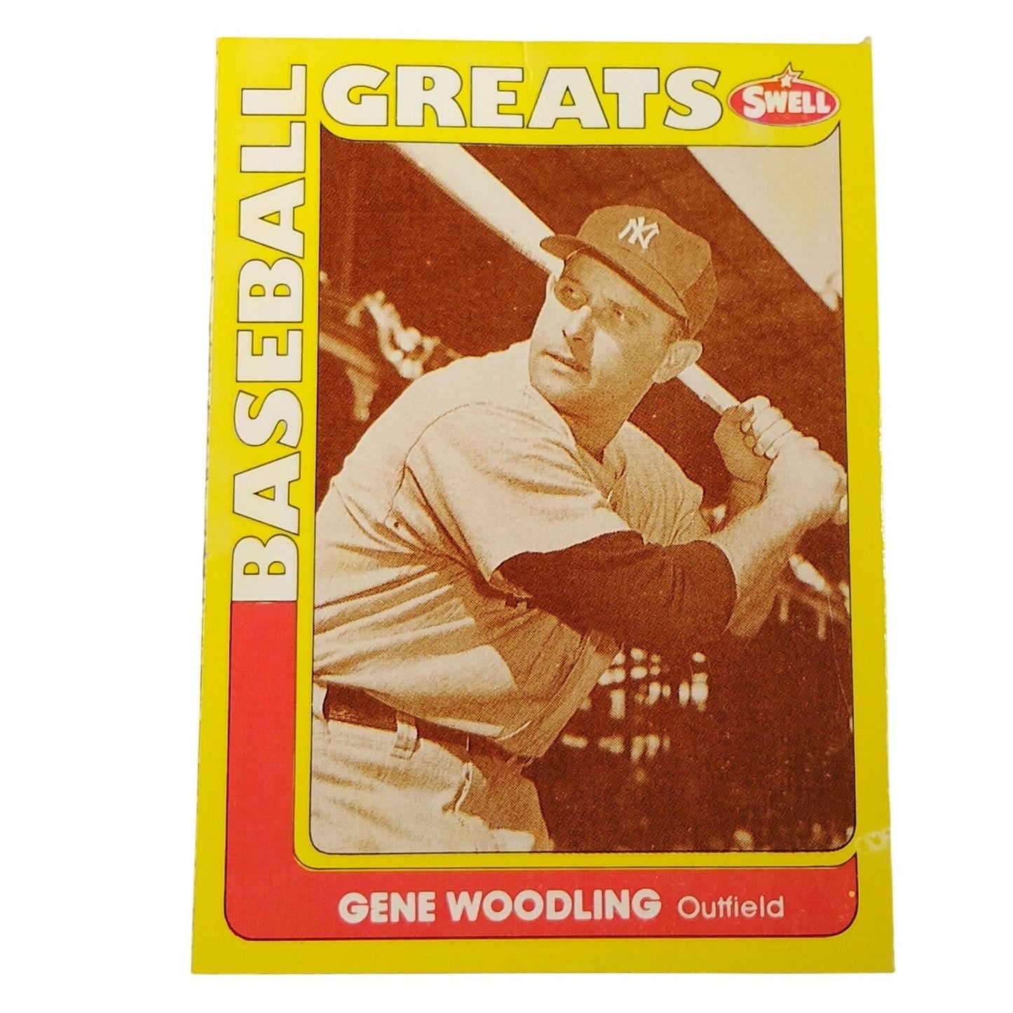 1990 Swell Baseball Greats Gene Woodling #101 New York Yankees OF Baseball NM
