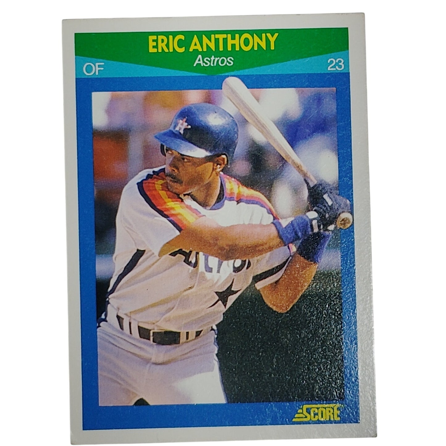 1990 Score Rising Stars Eric Anthony Card #45 Houston Astros OF VG/EX