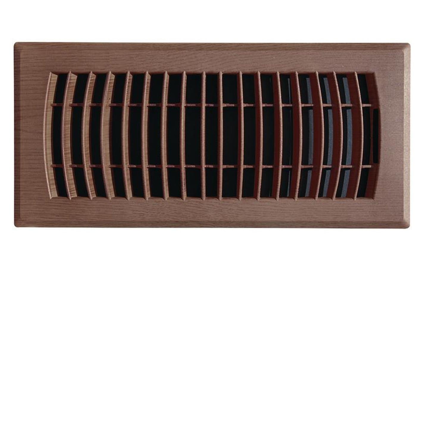 Faux Wood 4 in. X 8 in. Plastic Floor Register in Mahogany Grain, NIP