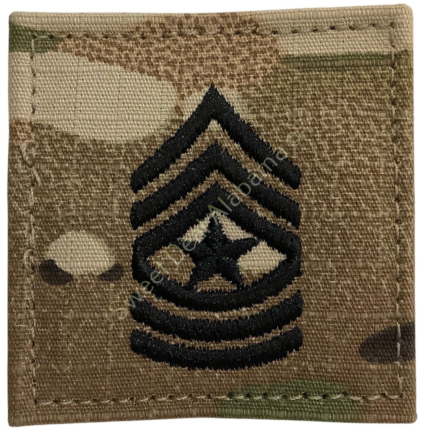U.S. Army Embroidered Sgt. Major OCP Sew-On Rank Insignia, Multi-Camo 2" x 2"