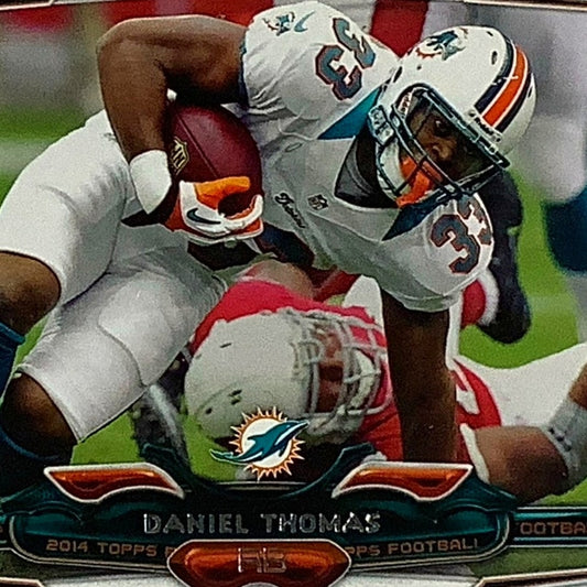 Daniel Thomas, Miami Dolphins, NFL Topps 2014 Card 178, EXC