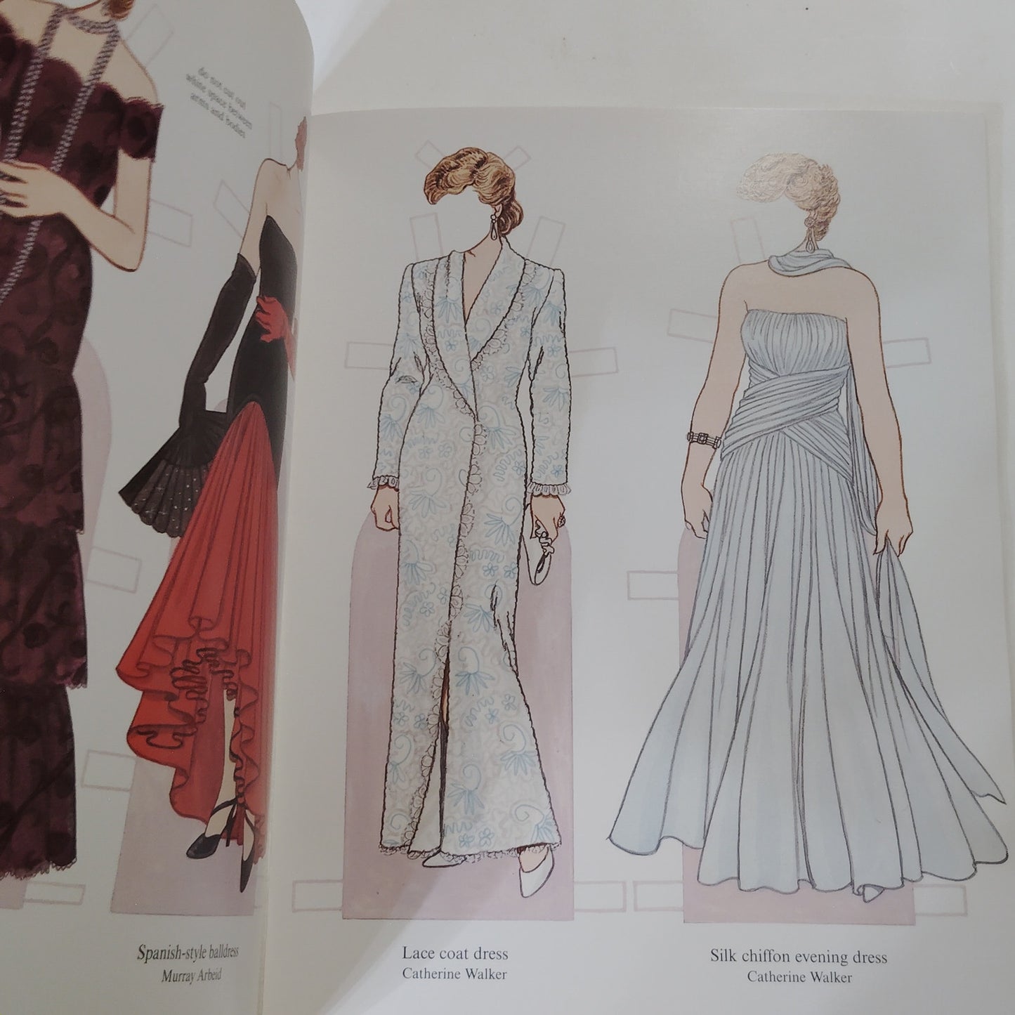 Diana Princess of Wales Paper Doll Charity Auction Dresses 1997 Paperback