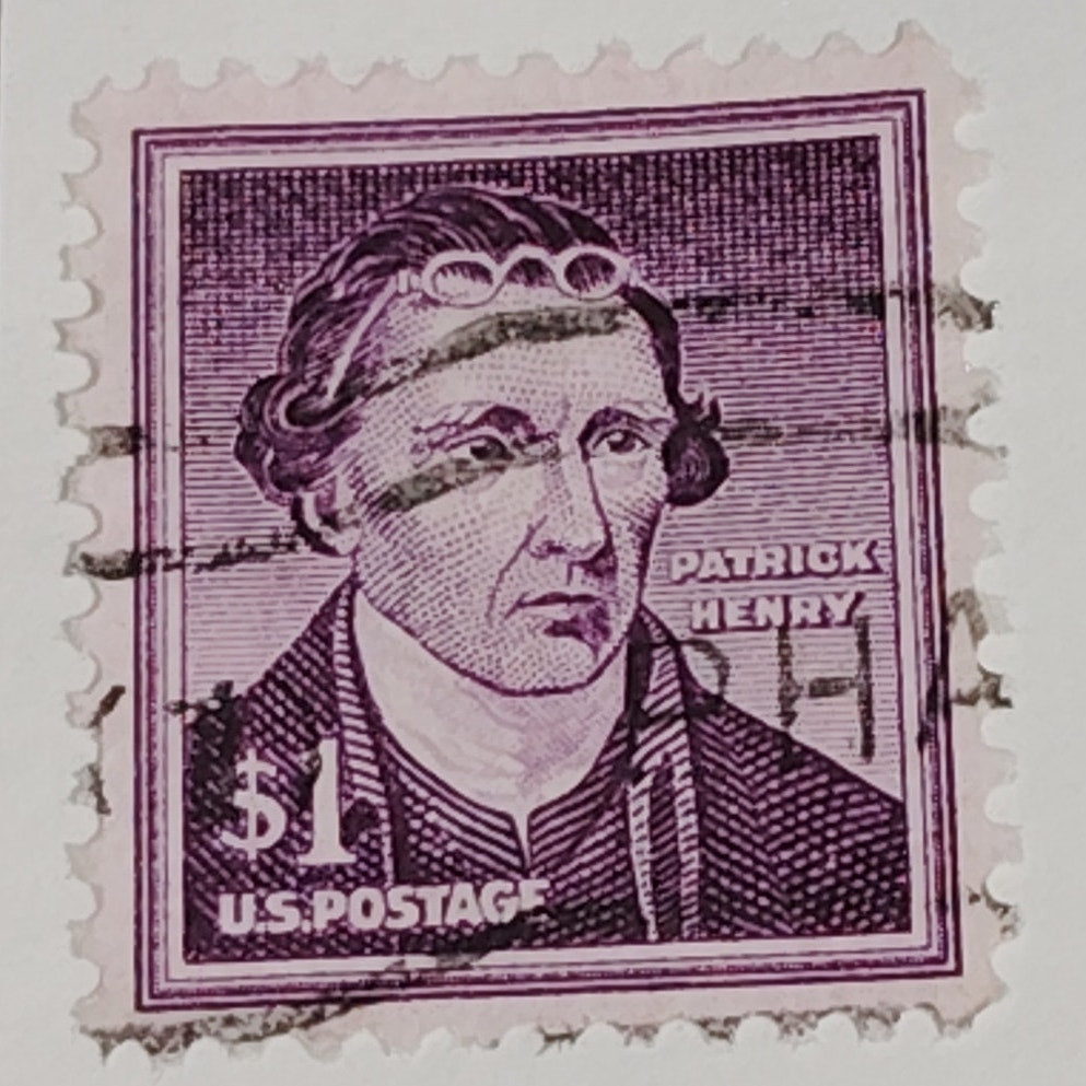 1955 $1 Patrick Henry Stamp Liberty Series Scott #1052 Champion of Independence