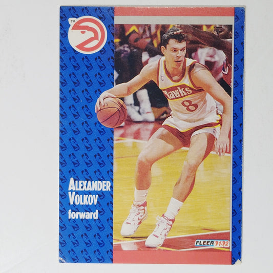 1991–92 Fleer Alexander Volkov #246 – Atlanta Hawks – Forward – NBA Card