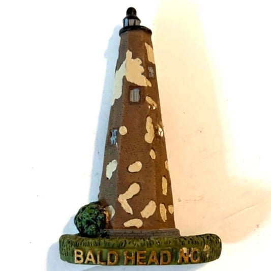 Old Baldy Lighthouse Bald Head Island NC 3D Resin Fridge Magnet 2.75x1.75