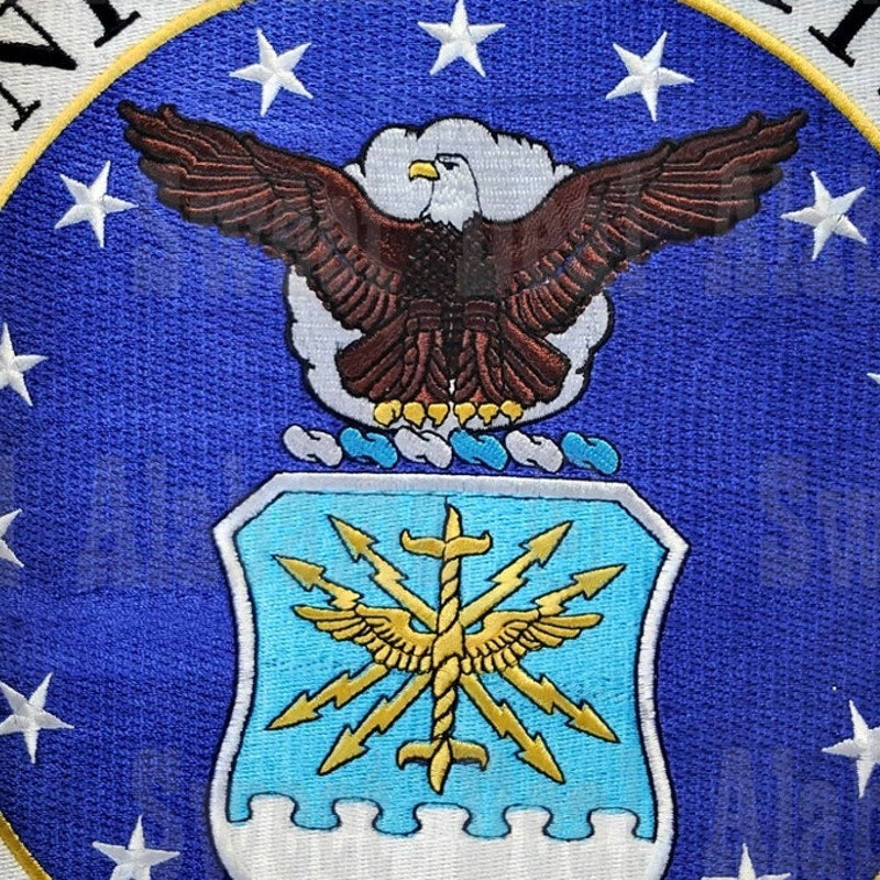 Large USAF U.S. Air Force Seal Jacket Patch – 10" Diameter – Embroidered