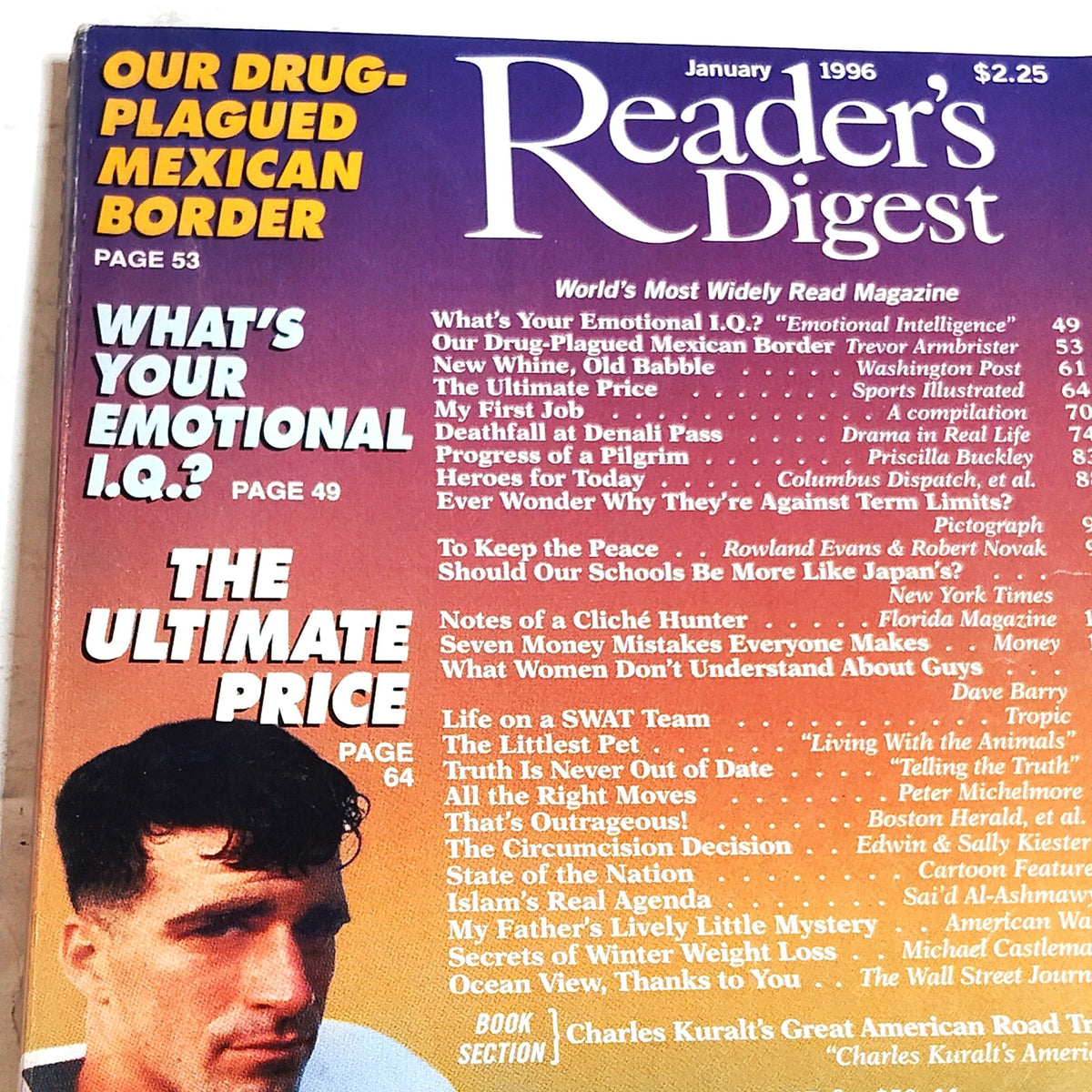 Reader's Digest Magazine January 1996 Vintage Collectible Back Issue