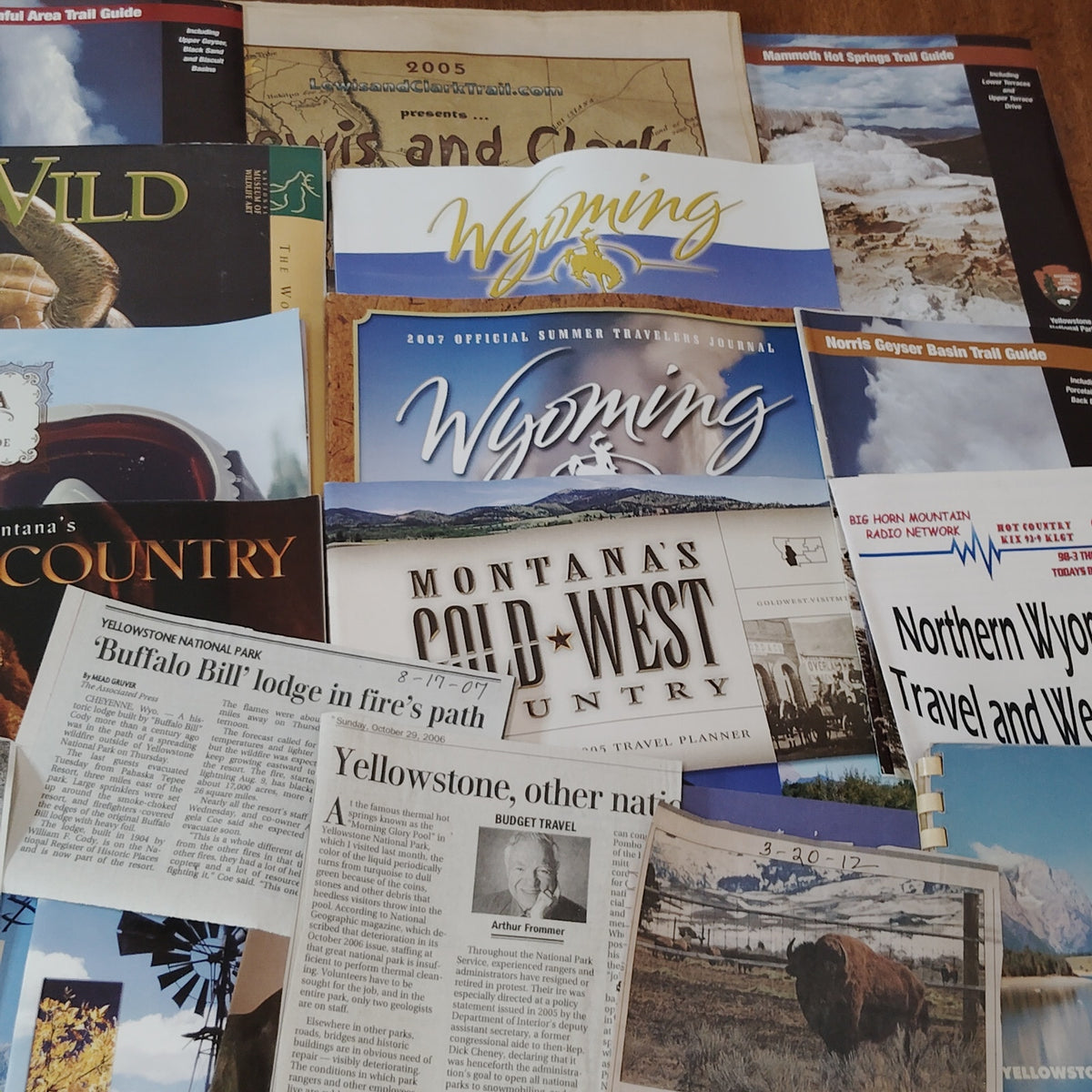 Yellowstone Ephemera Collectibles: 2005 Pre-Owned Vacation Souvenirs