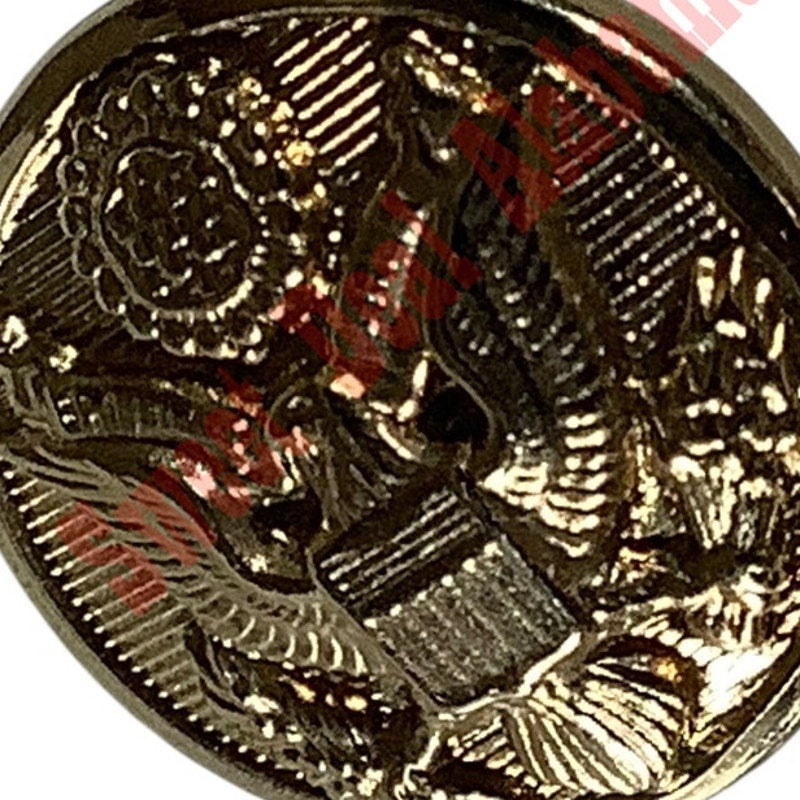 C&C Metal U.S.A., Brass Button w/ Eagle Seal, 5/8"D, No. C34