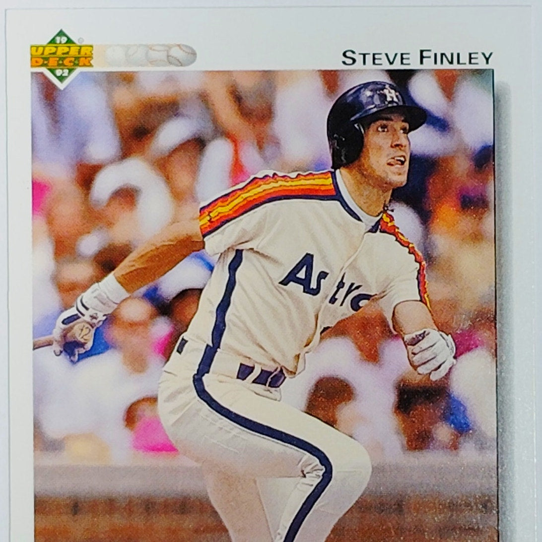 1992 Upper Deck Steve Finley #368 Houston Astros CF OF Action Shot - VG/EX