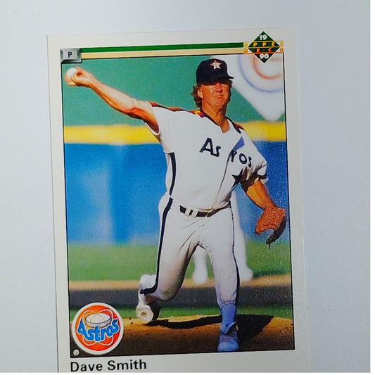 1990 Upper Deck Dave Smith #448 Houston Astros Pitcher Action Shot - VG/EX